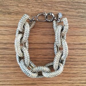 Authentic J Crew Pave Link Bracelet